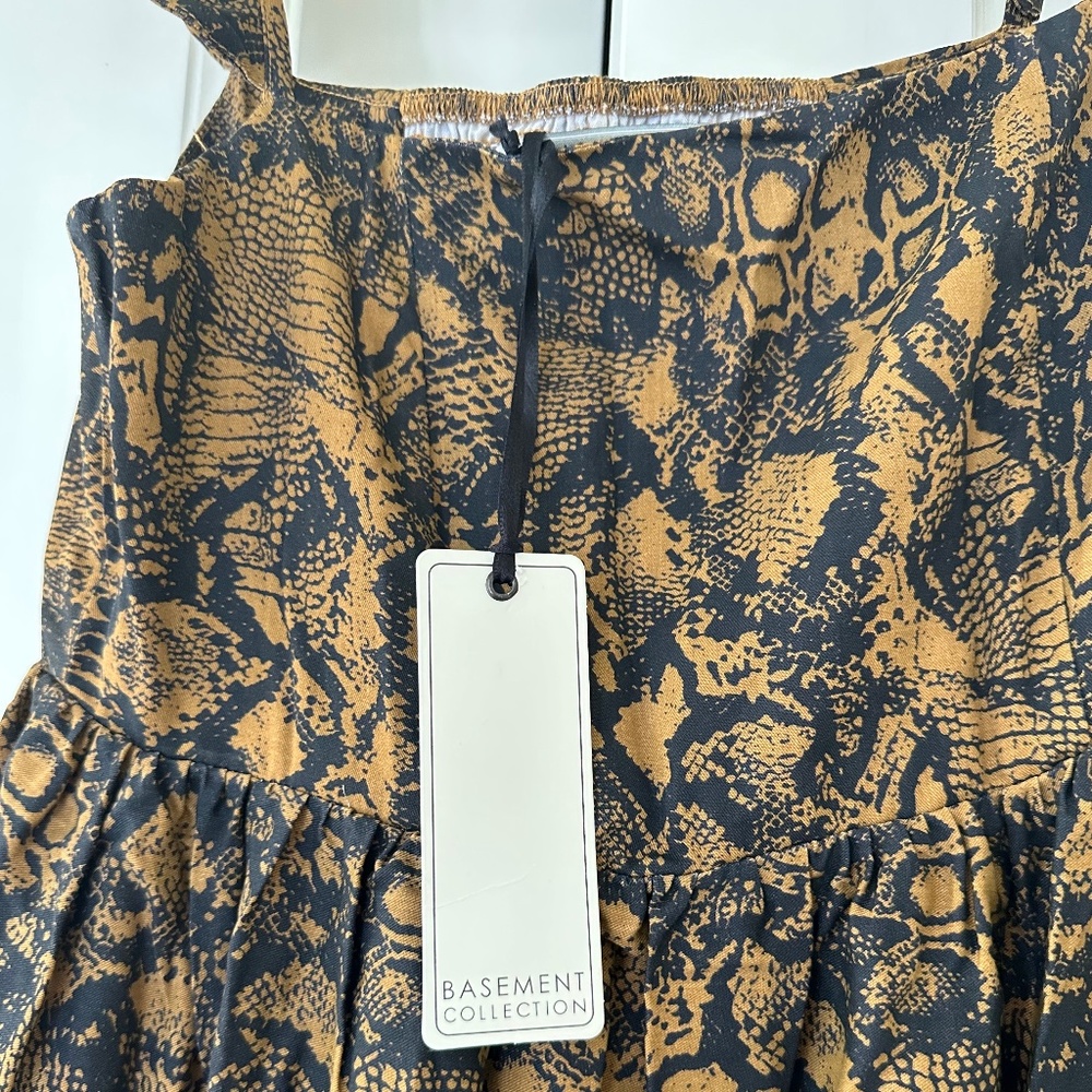 Snake Print Dress - Maxi - Picture 2 of 3